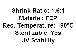 FEP medical heat shrink tube FEP heat shrinkable tube