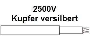 Litzen und Kabel 44A0312 2500V versilbert