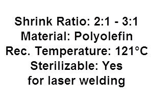 MT LWA medical heat shrink tube medical grade laser welding polyolefin heat shrinkable tube