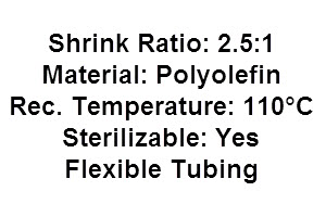 MT 2000 medical heat shrink tube medical grade polyolefin heat shrinkable tube