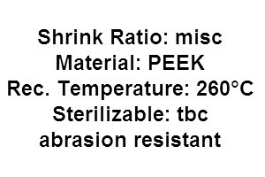 PEEK medical heat shrink tube medical grade peek heat shrinkable tube