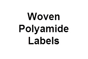 Woven polyamide labels