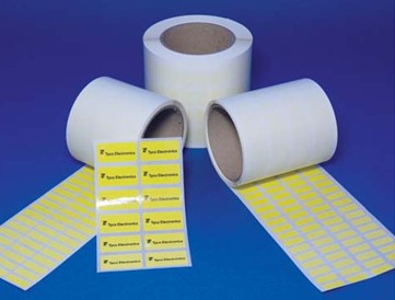etiquettes EET en polyester jaune raytronics